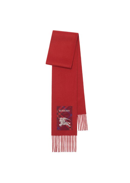 Check Label Cashmere Scarf, , hi-res