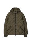 Check-stitch Nylon Doversgreen Puffer Jacket