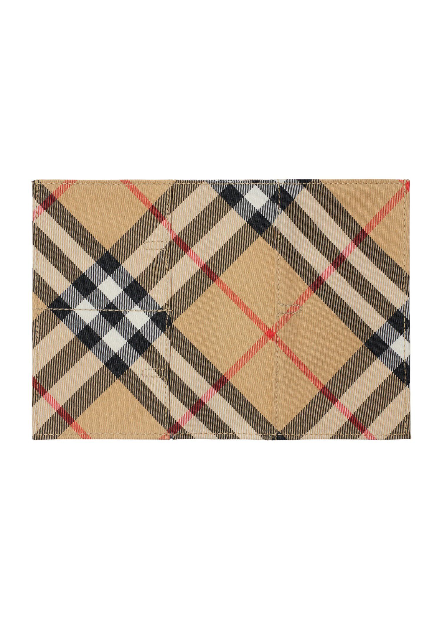 Burberry Check Passport Holder Leather Accessories Heathrow Reserve Collect