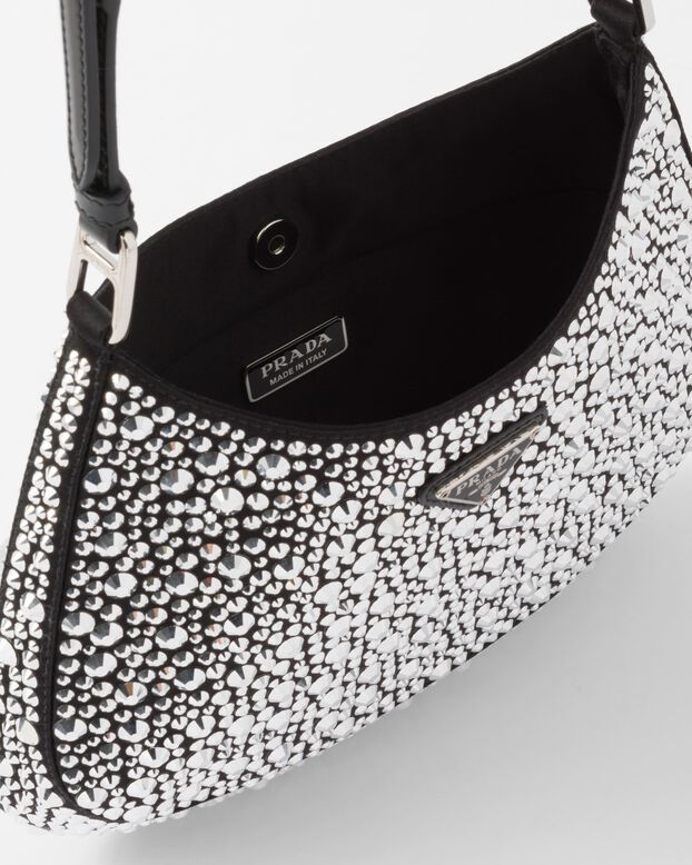 Prada Cleo satin bag with crystals, , hi-res