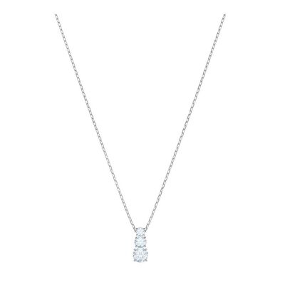 Lady Jew Necklace Attract Rhd White - Silver