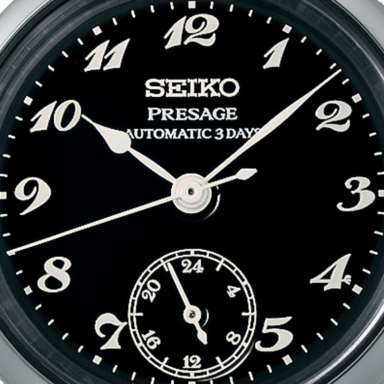 Presage Craftsmanship Series Limited Edition Black Enamel Dial Strap 35mm Watch Porter Classic Collaboration, , hi-res