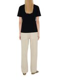 Check Label Cotton T-shirt, , hi-res