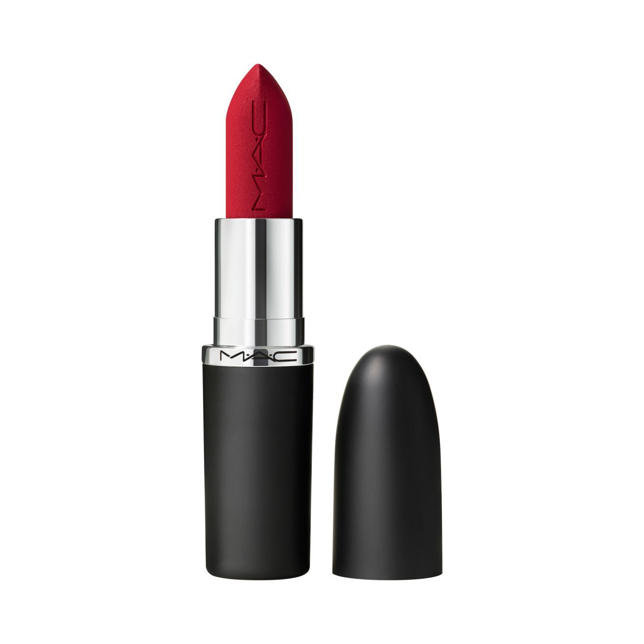 M.A.C Cosmetics Macximal Silky Matte Lipstick 691 Ruby Woo Lips Heathrow Reserve Collect
