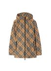 Check Nylon Hooded Jacket