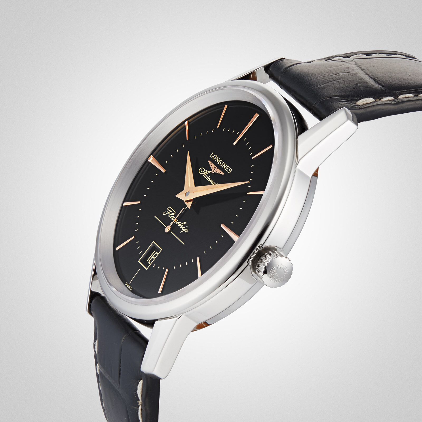 Longines flagship best sale heritage black