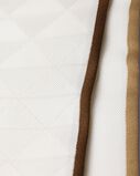 Printed silk twill jacquard skinny scarf, , hi-res