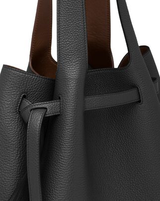 Leather tote, , hi-res
