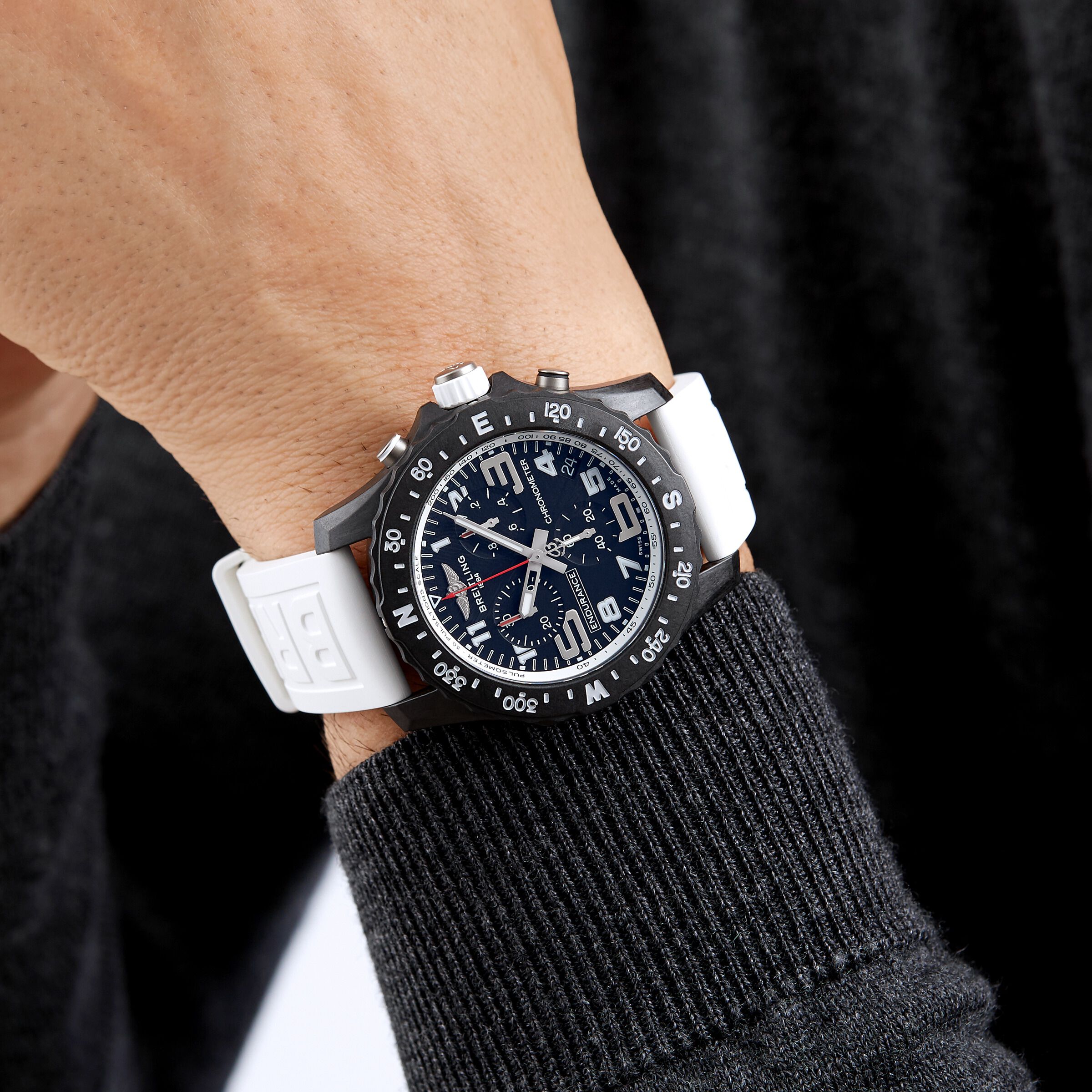 Breitling Endurance Pro 44 White Watch Fine Watches Heathrow