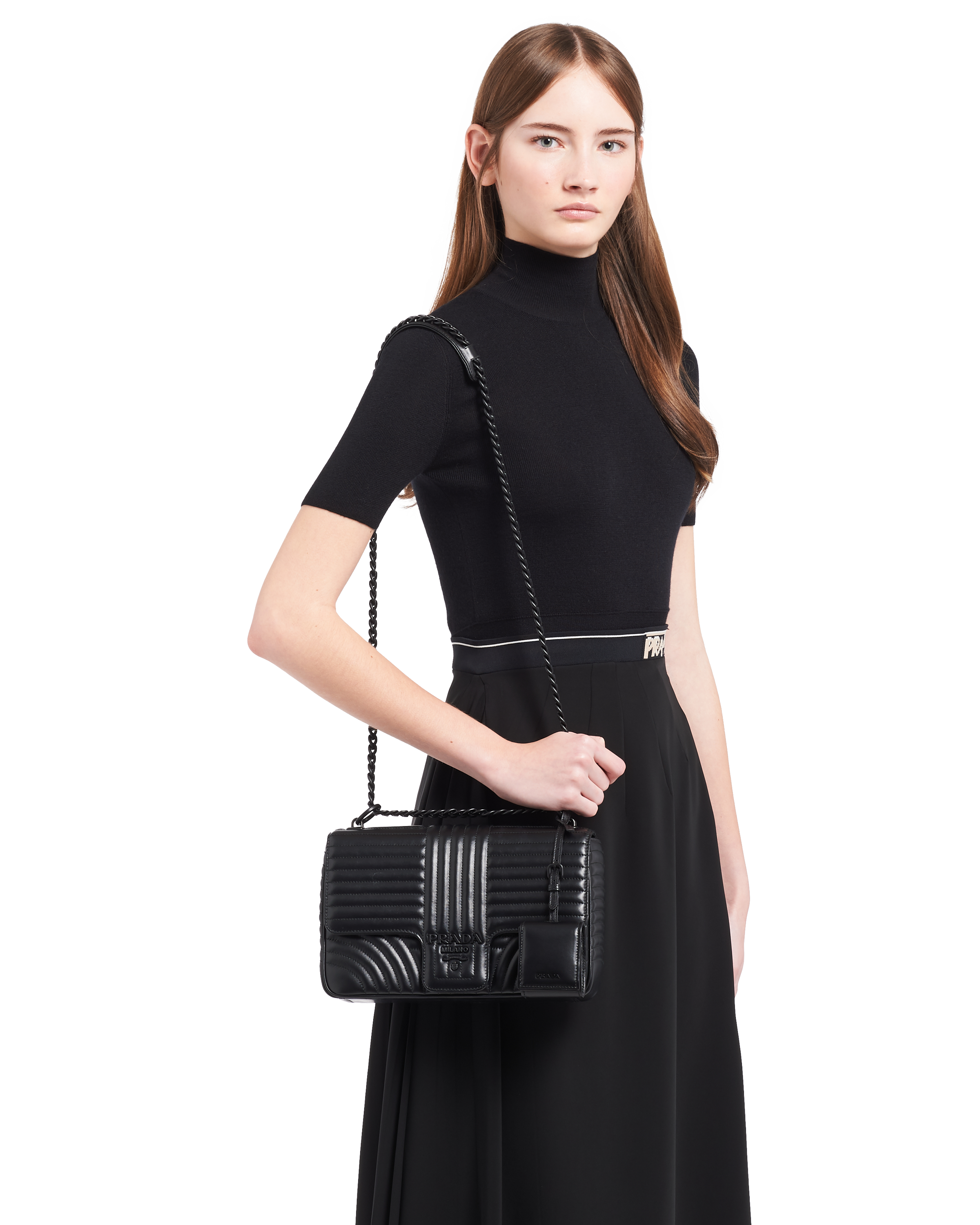Prada Large Prada Diagramme shoulder bag Shoulder | Heathrow Boutique