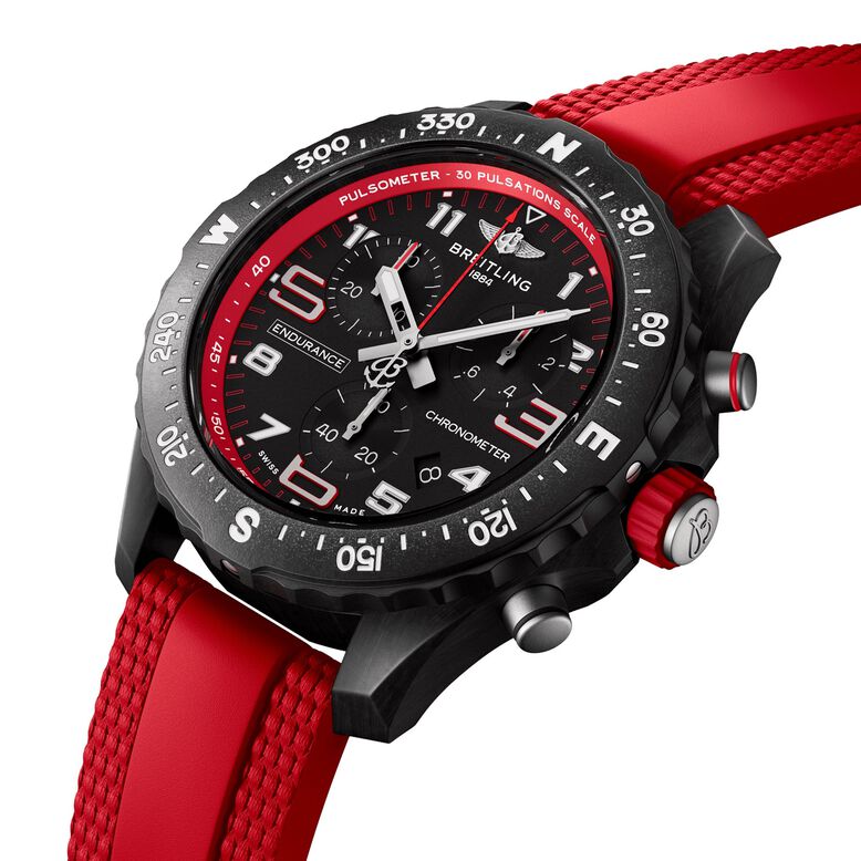 Endurance Pro 38mm Unisex Watch Red Rubber, , hi-res
