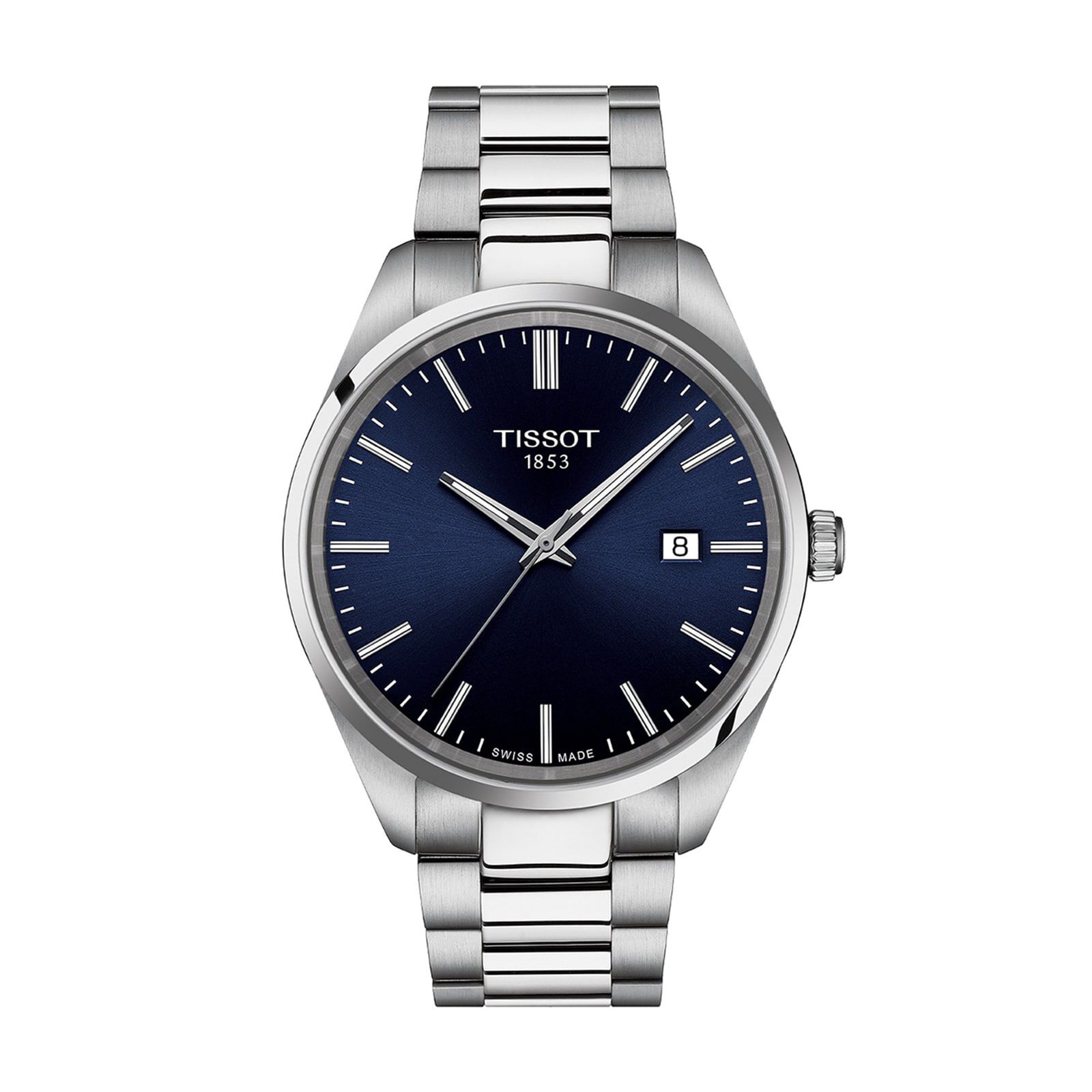 Tissot PR100 Blue 40mm Mens Watch Fine Watches | Heathrow Reserve