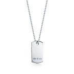 Tiffany 1837™ Makers I.D. tag pendant in sterling silver, 24".