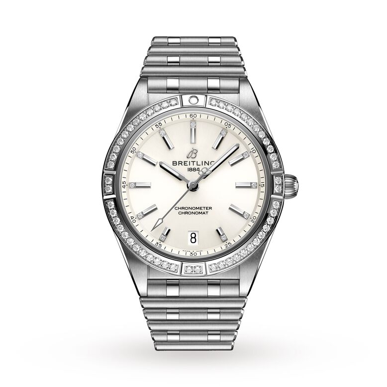 Chronomat Automatic 36 Stainless Steel &#40;gem-set&#41; Watch, , hi-res