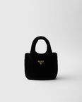 Padded velvet mini handbag