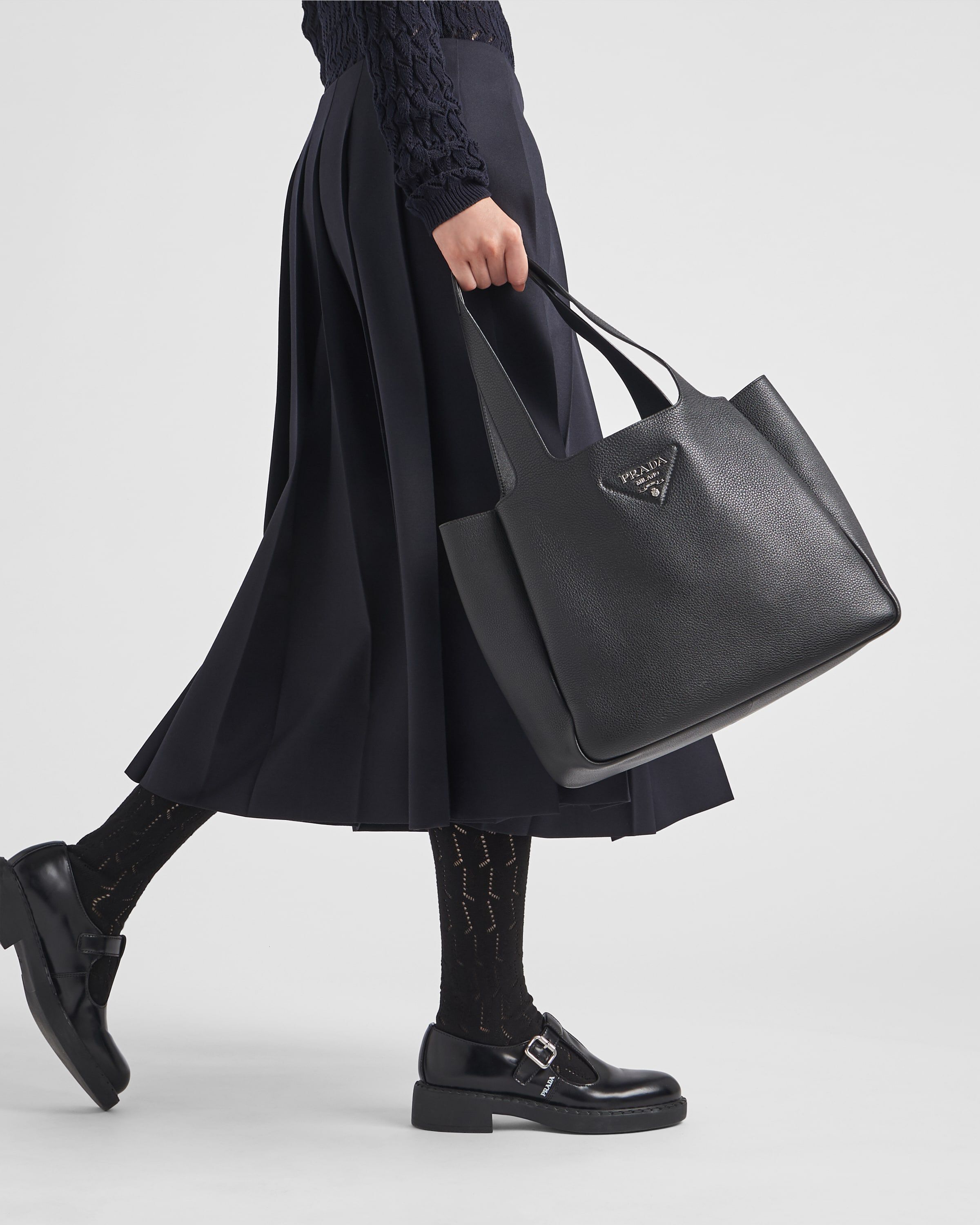 Large leather tote