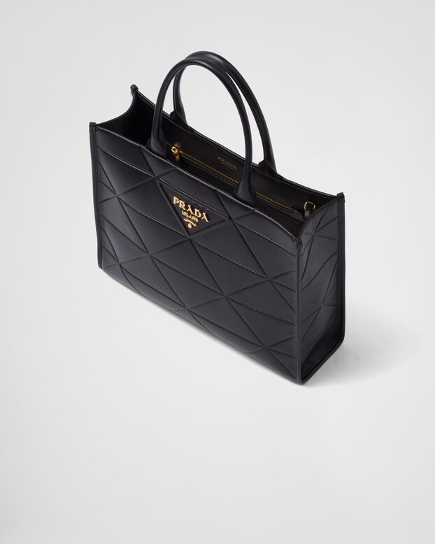 Large leather Prada Symbole bag with topstitching, , hi-res