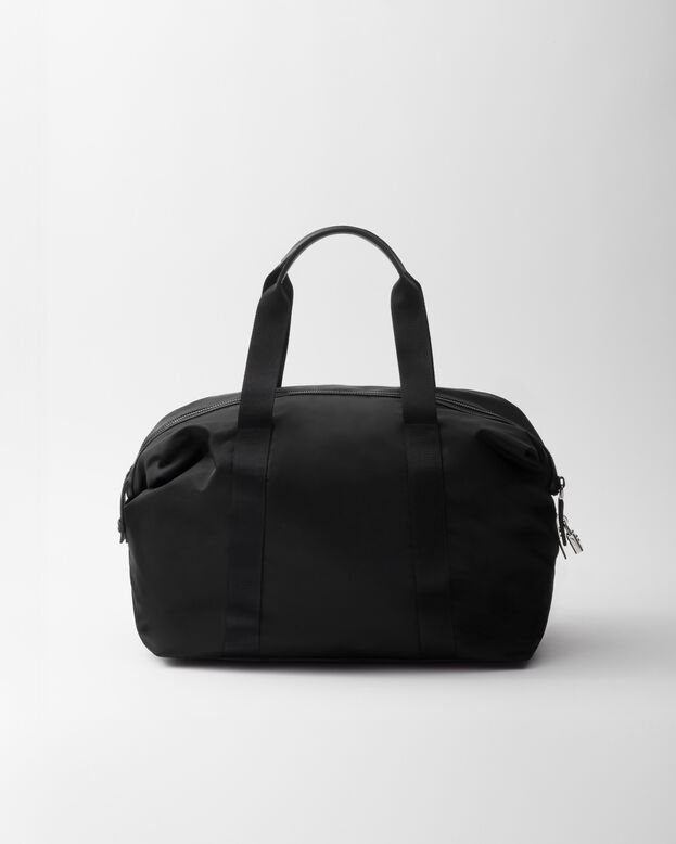 Re-Nylon and Saffiano leather duffle bag, , hi-res