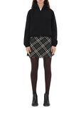 Cropped Reversible Check Jacket, , hi-res