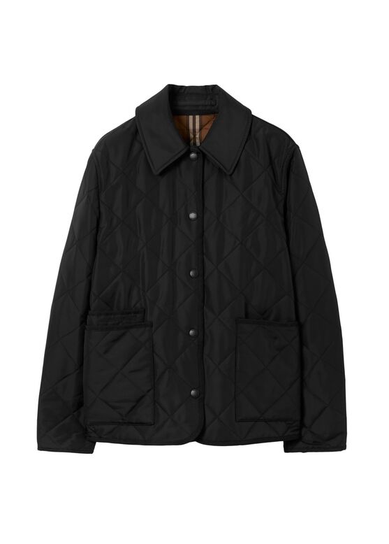 Quilted Nylon Barn Jacket, , hi-res