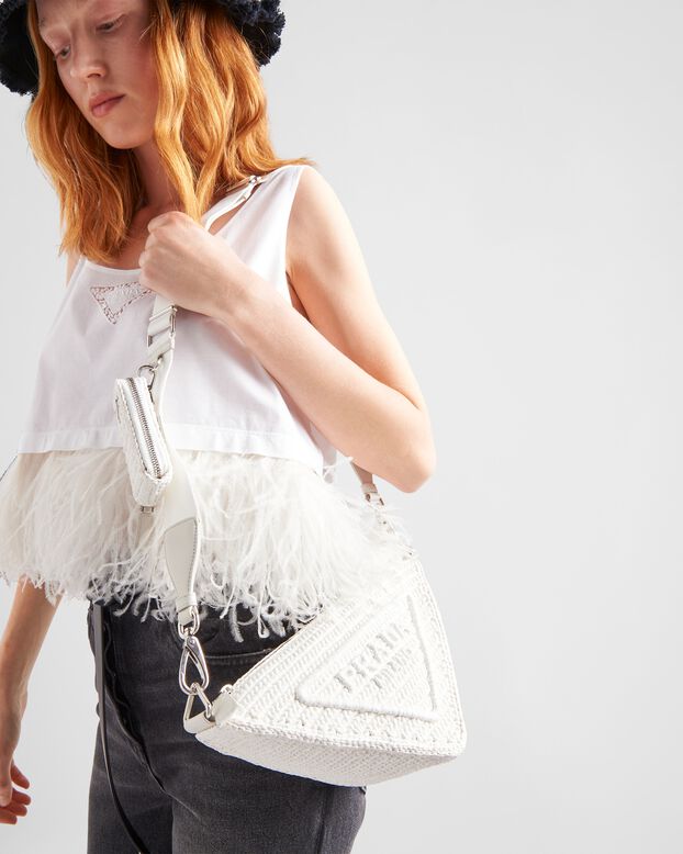 Prada Triangle crochet bag, , hi-res