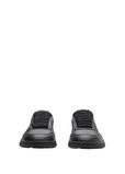 Leather and Check Terrace Sneakers​, , hi-res