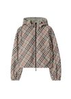Cropped Reversible Check Jacket