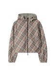Cropped Reversible Check Jacket, , hi-res