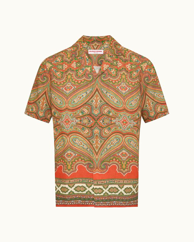 Maitan Linen Carnival Vermillion, , hi-res