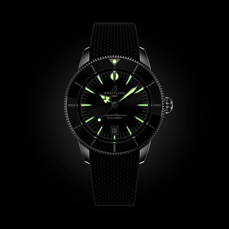 Superocean Heritage B31 Automatic 44mm Mens Watch Black Rubber, , hi-res