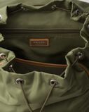 Re-Nylon and leather backpack, , hi-res