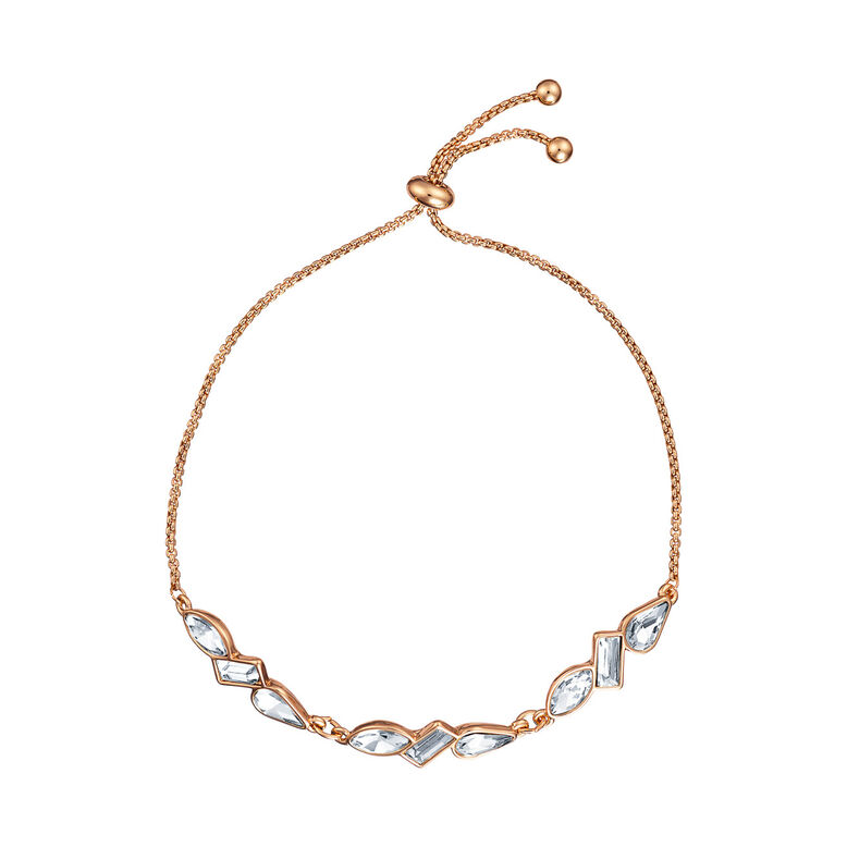 Trinity Gem Toggle Bracelet In Gold - Gold, , hi-res
