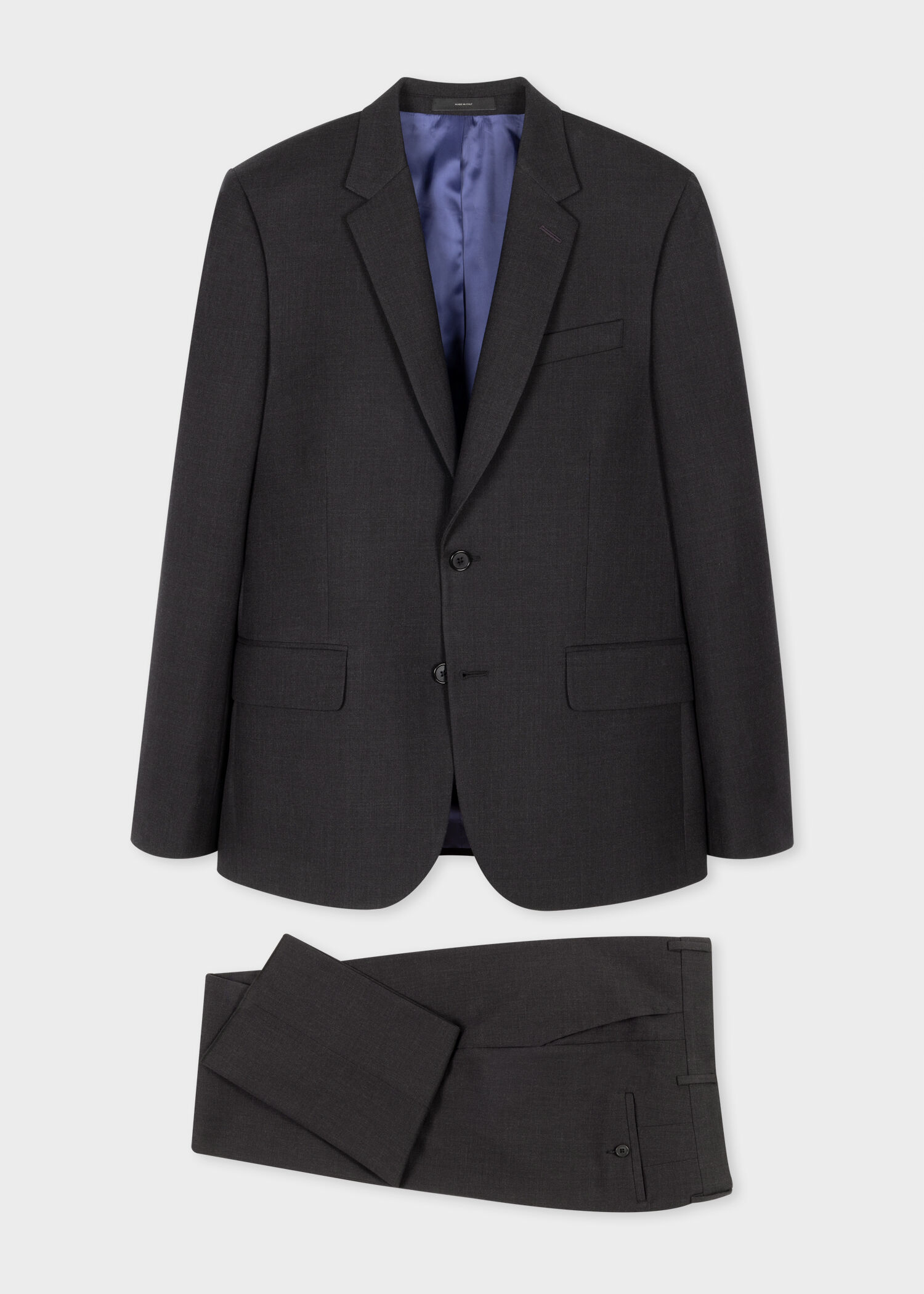 THE SOHO TAILORED FIT GREY WOOL A SUIT TO TRAVEL IN