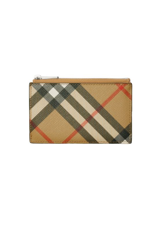 Check Zip Card Case, , hi-res