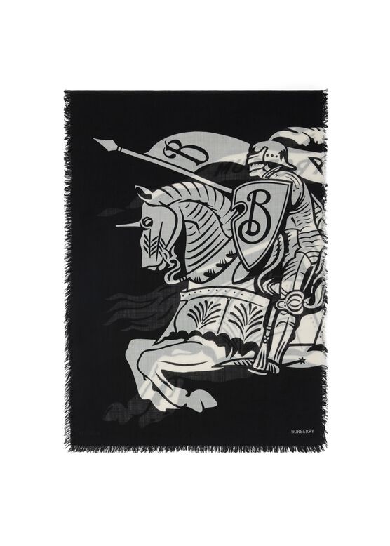 Wide EKD Wool Scarf, , hi-res