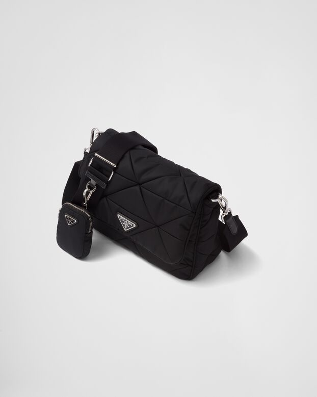 Padded Re-Nylon shoulder bag, , hi-res