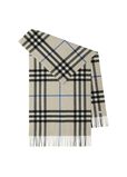 Wide Check Cashmere Scarf, , hi-res