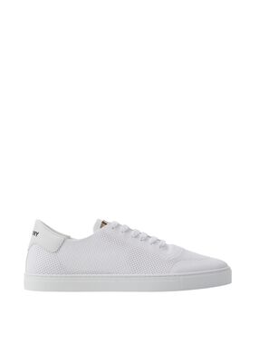 Nylon, Leather and Cotton Sneakers