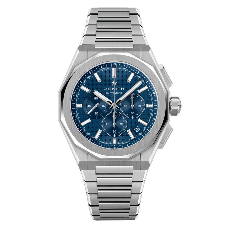 Defy Skyline Chronograph 42mm Mens Watch Blue Interchangeable Strap, , hi-res