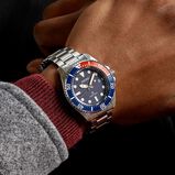 Solar Diver's 41mm Mens Bracelet Watch Blue Dial, , hi-res