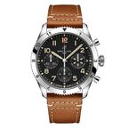 Classic AVI Chronograph 42 P-51 Mustang Leather Strap Watch