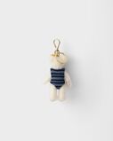 Teddy bear key ring charm with metal ring, , hi-res