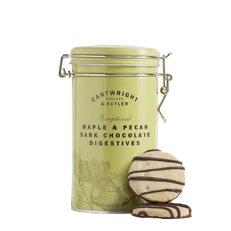Maple &amp; Pecan Digestive Biscuits Tin, , hi-res