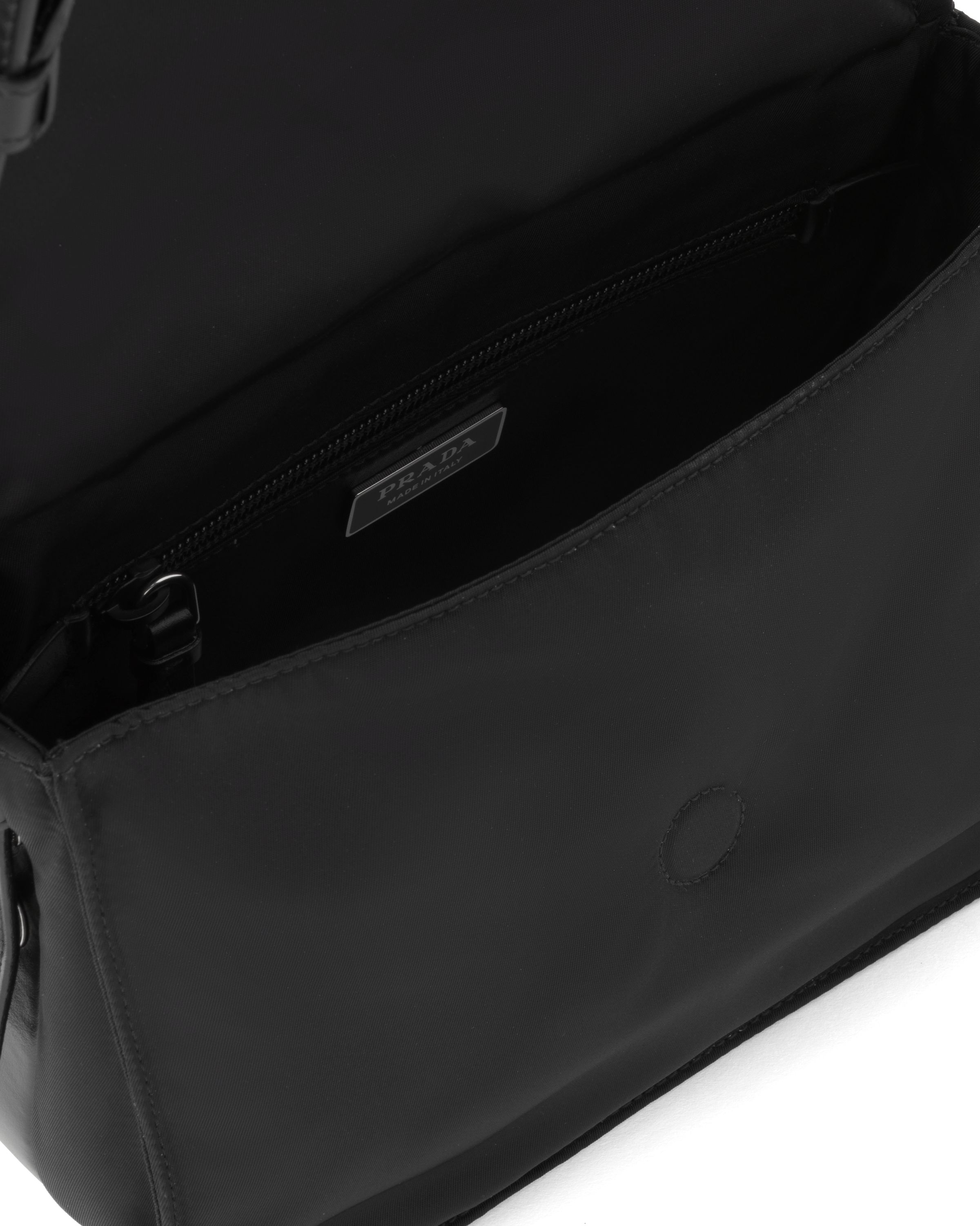 Prada: Black Soft Padded Re-Nylon Mini Bag