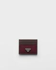 Prada Speedrock Re-Nylon and leather card holder
