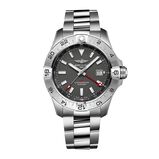 Avenger Automatic GMT Wings UK Edition 44mm Mens Watch Anthracite Dial Stainless Steel Bracelet, , hi-res