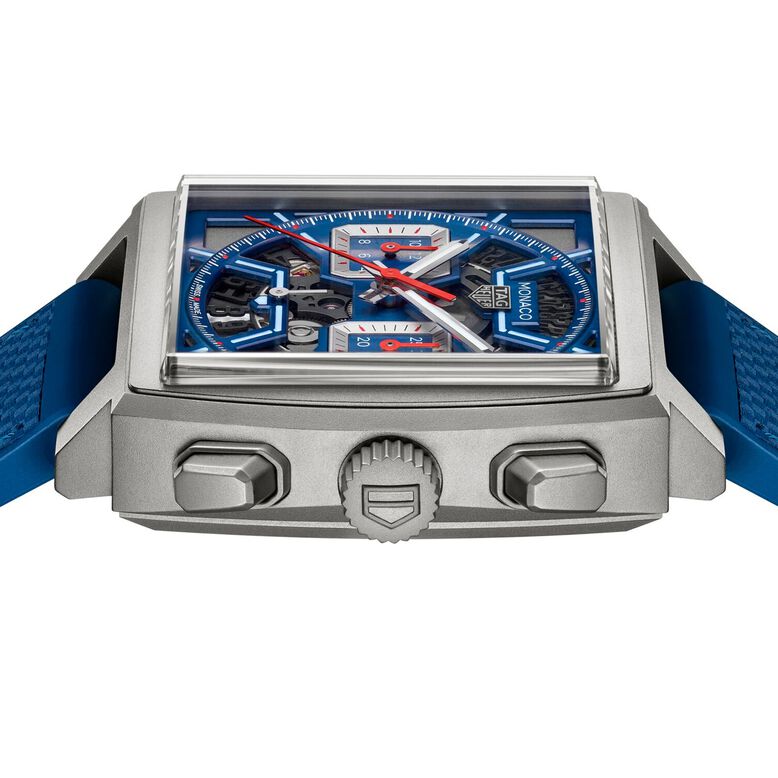 Monaco Chronograph 39mm Mens Watch Titanium Blue, , hi-res
