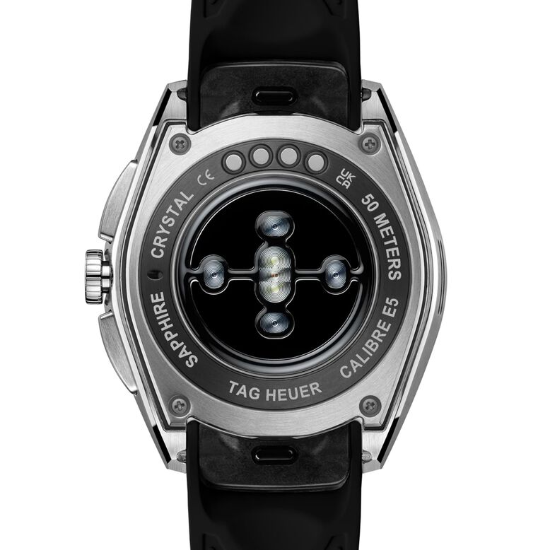 Connected Calibre E5 40mm Unisex Watch Black Rubber Strap, , hi-res