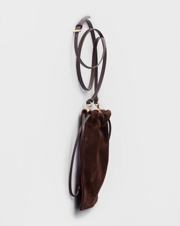 Suede smartphone pouch, , hi-res