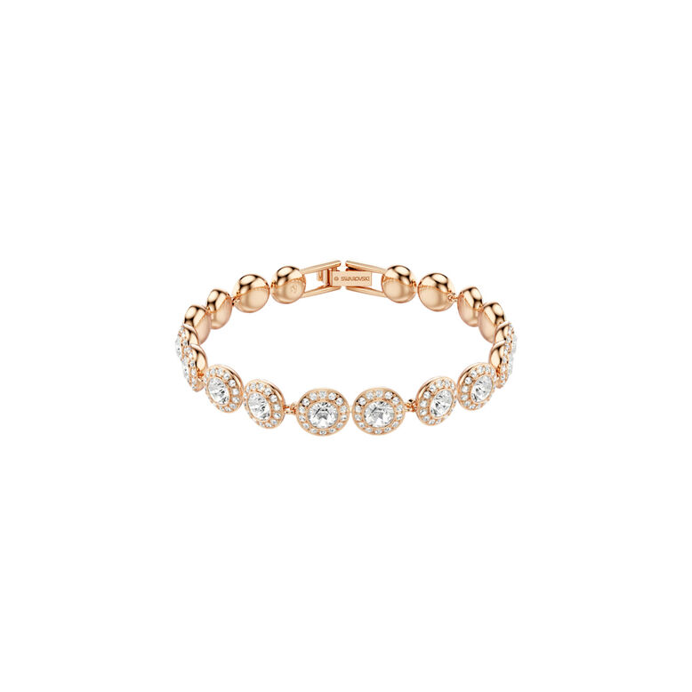 Angelic Bracelet Rose Gold Round Crystals, , hi-res
